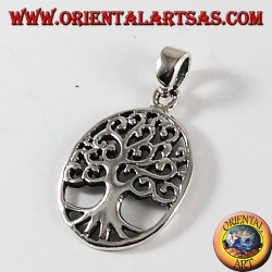 Silber-Anhänger, Baum des Lebens (Oval)