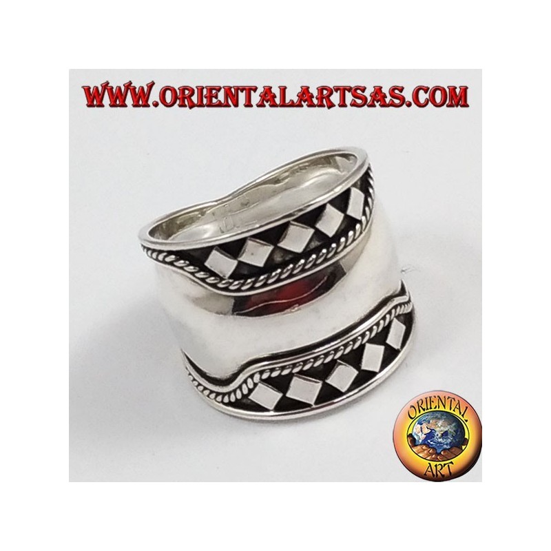 Silber Breitbandring , Bali, brüllen