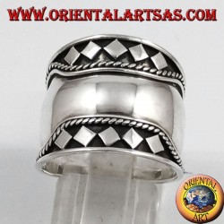 Silber Breitbandring , Bali, brüllen