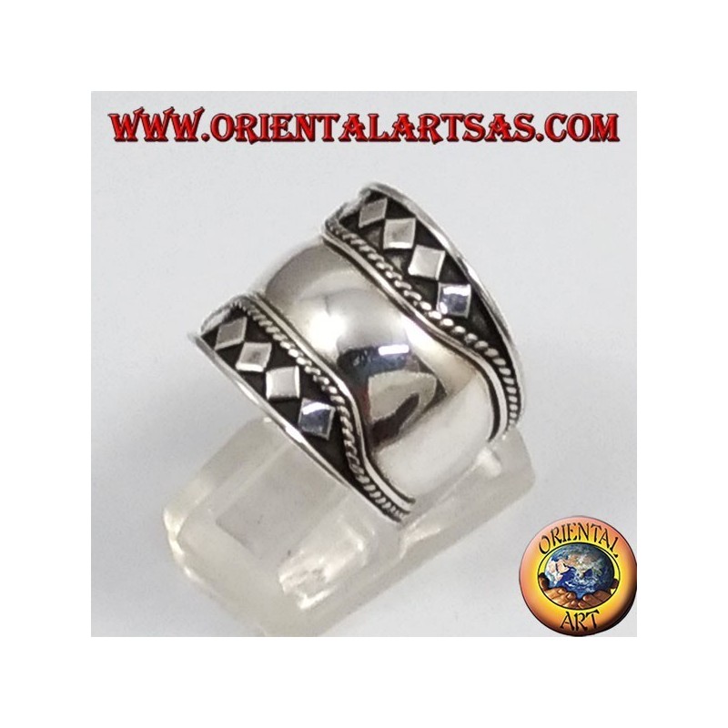Silber Breitbandring , Bali, brüllen