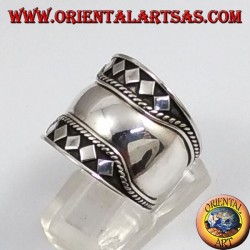 Silber Breitbandring , Bali, brüllen