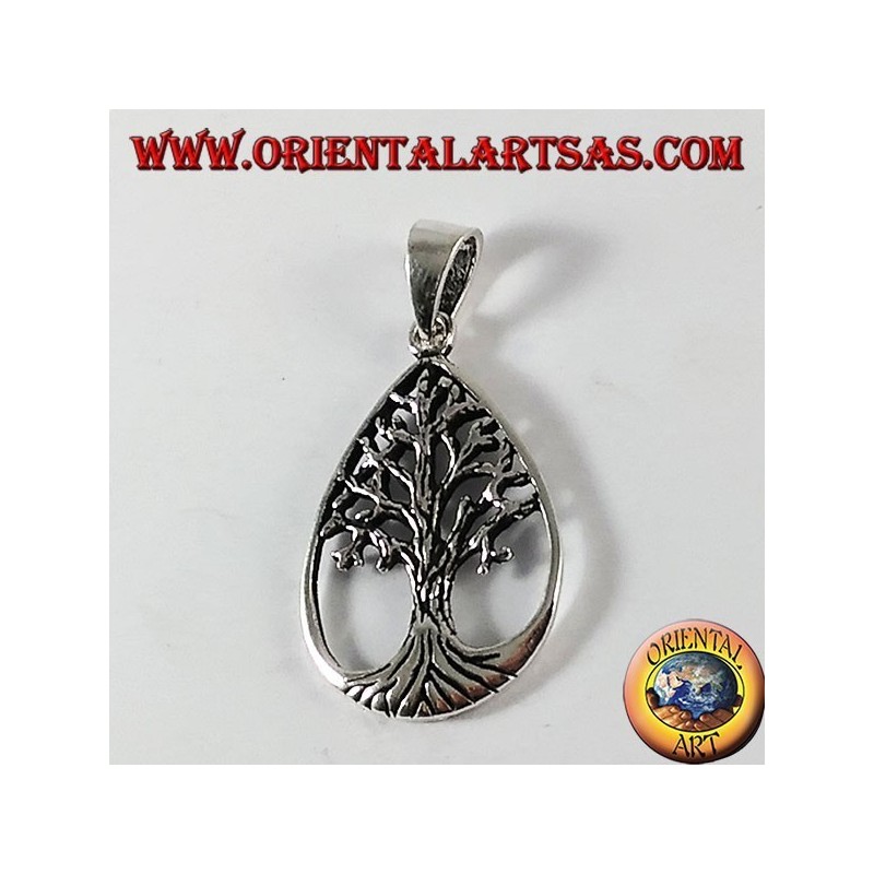 colgante de plata, árbol de la vida (la caída)
