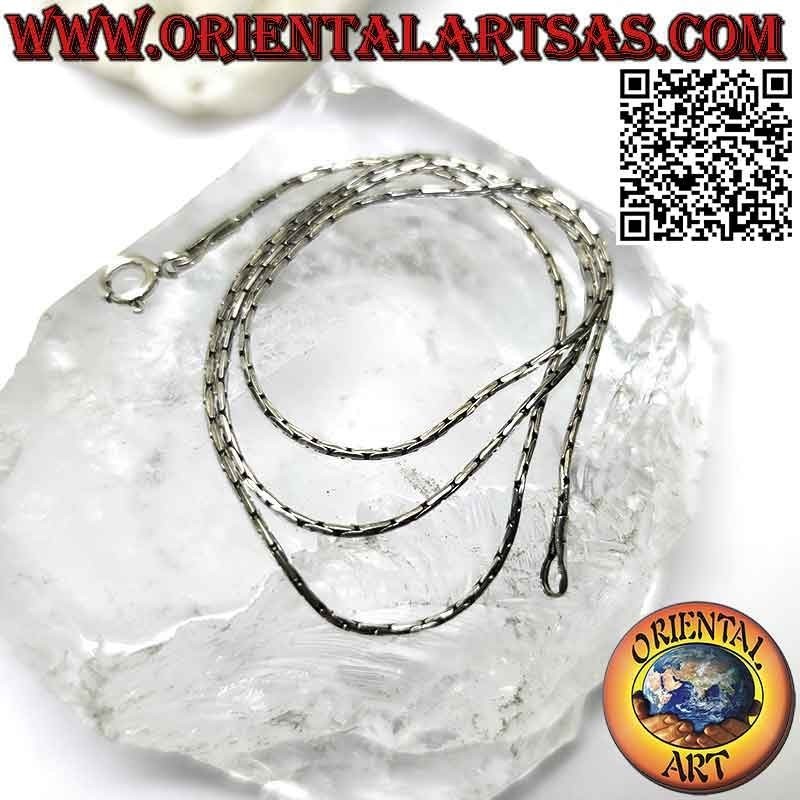 Chain necklace in 925 ‰ silver, "joint" link (thickness 0.7 mm)