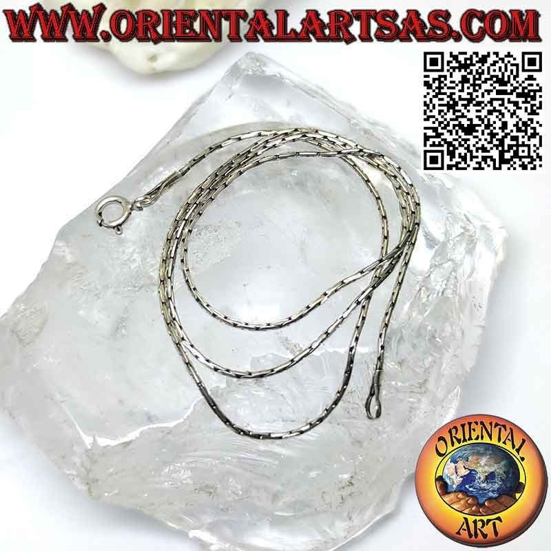 Kettenhalskette in 925 ‰ Silber, „gelenkiges“ Glied (Stärke 0,7 mm)