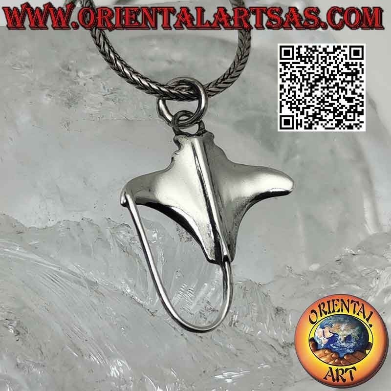 Silberanhänger, Rochen, Mantarochen oder Torpedo (C)