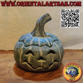 Caja con forma de calabaza "Halloween" en terracota verde