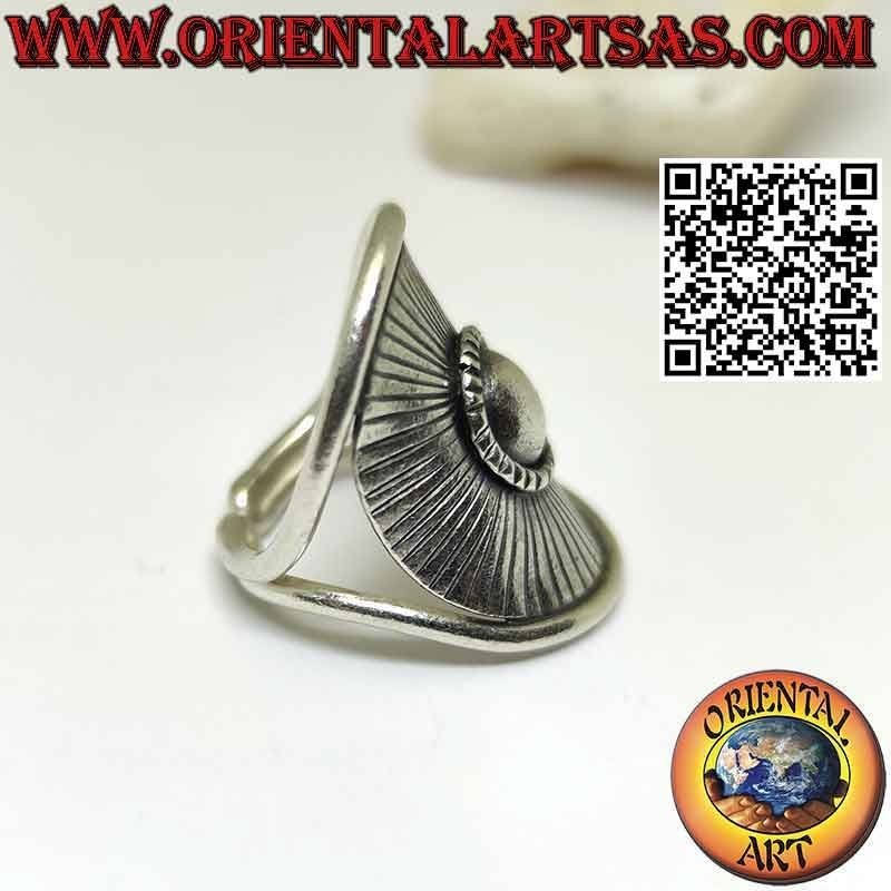Sonnenschutz-Silberring, handgefertigt von den Karen