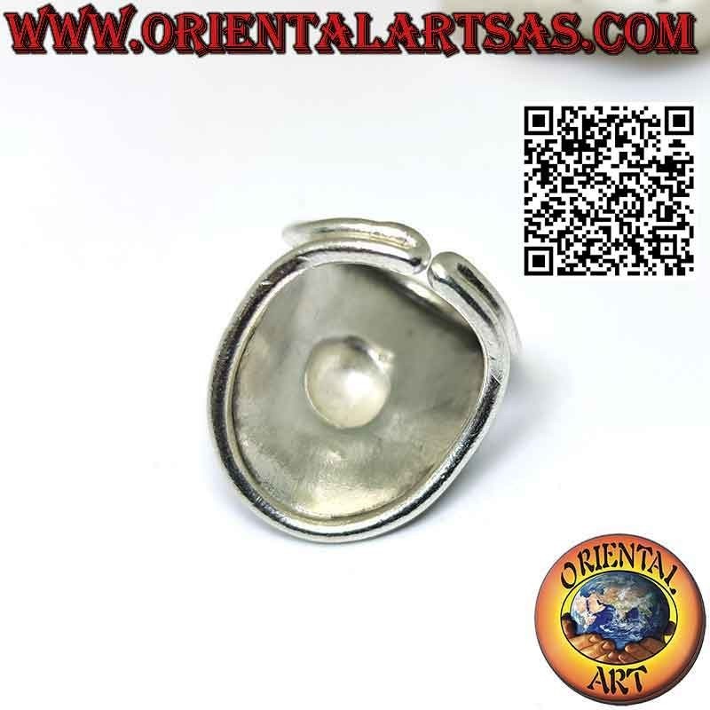 Anello in argento scudo solare  fatto a mano dai Karen