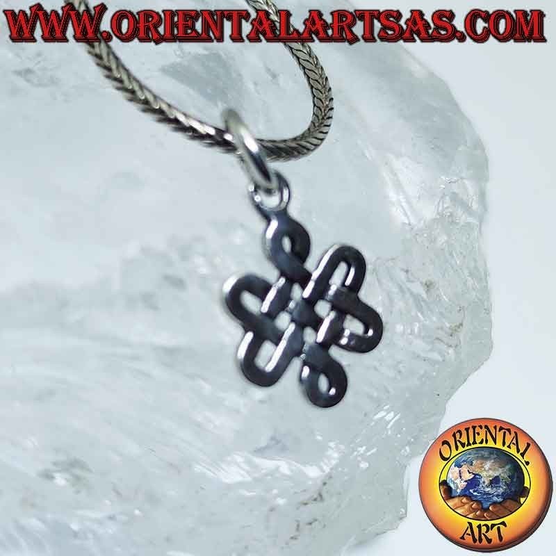 Pendant in 925 silver Tibetan infinity knot Srivatsa