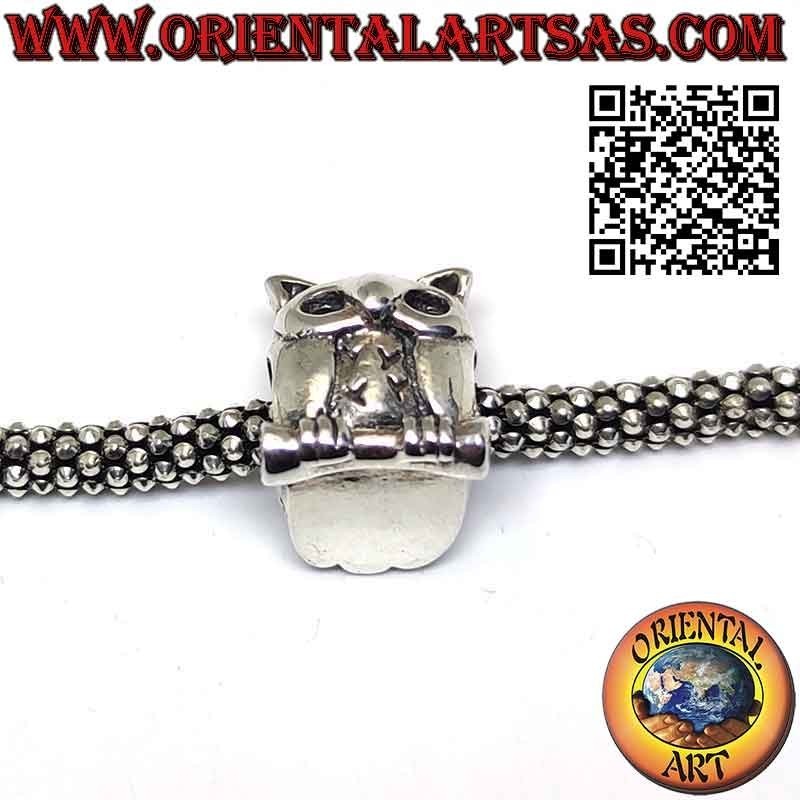 Charms in argento 925‰ , Gufo sul ramo
