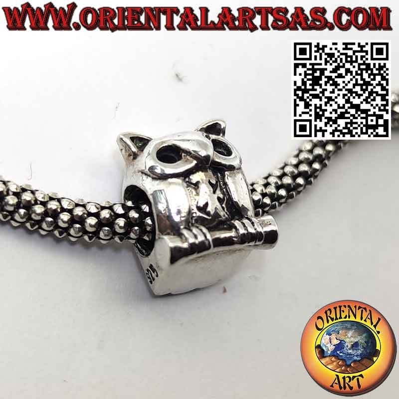 Charms in argento 925‰ , Gufo sul ramo