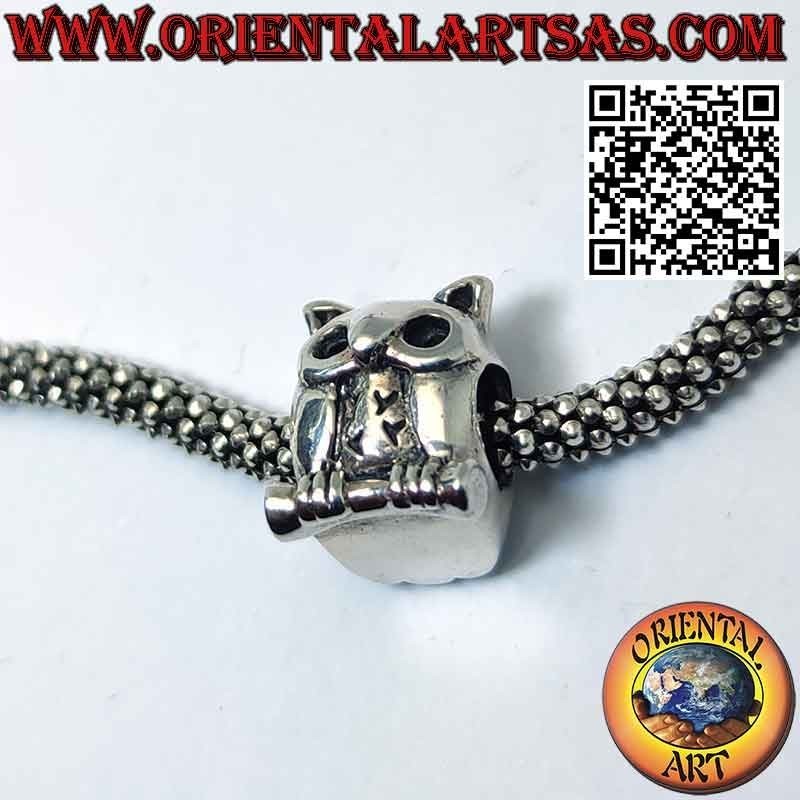 Charms in 925‰ silver, Owl on the branch