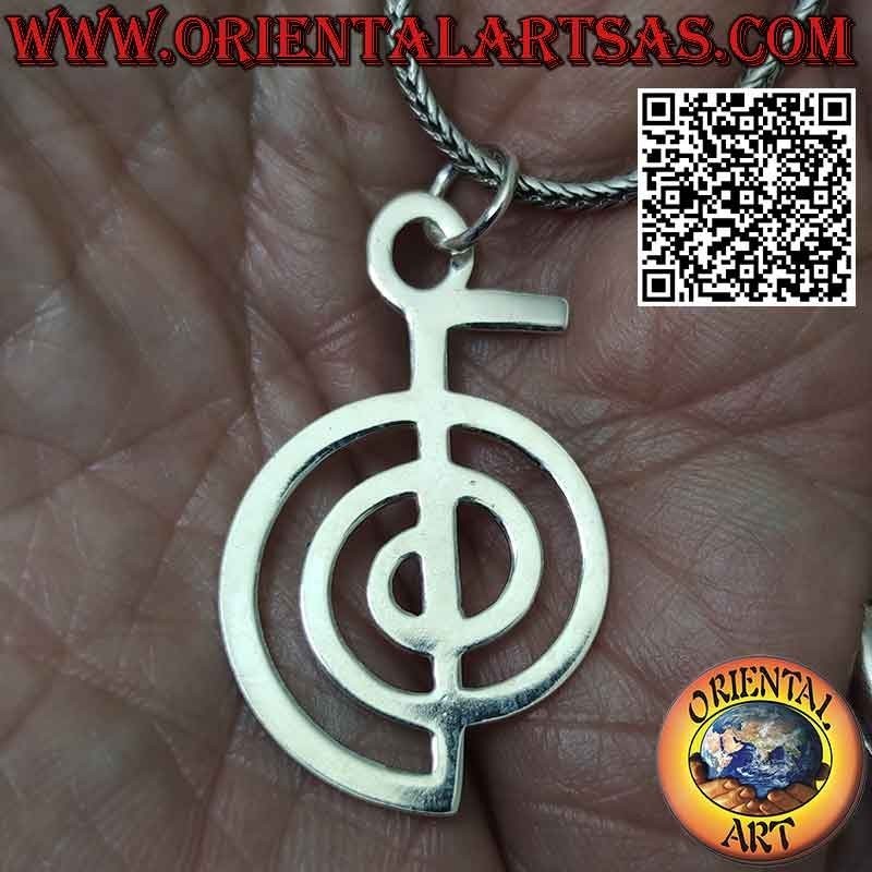 Ciondolo Choku Rei – REIKI (in acciaio) color argento | Chakra Stones - Emporio del Benessere