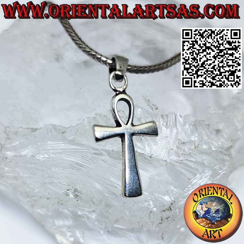 AEONSLOVE - Collar Ankh De Plata De Ley 925 Para Mujeres Y Hombres, Con Colgante De Cruz