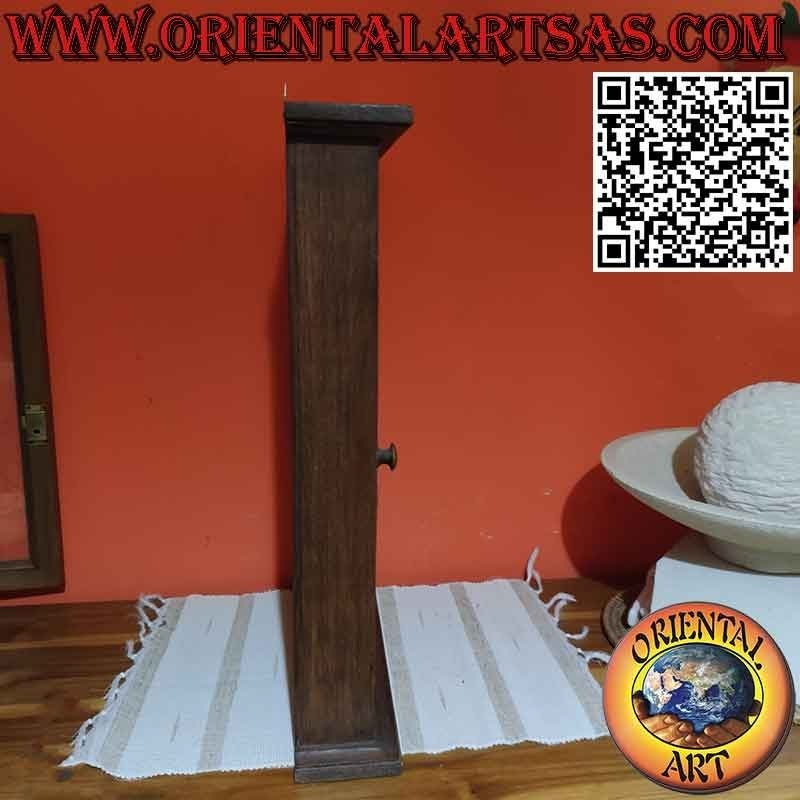 Vetrinetta a bacheca da muro stretta il legno massello di teak