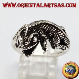Gecko  Ring in Silber
