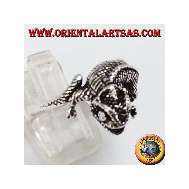 Gecko  Ring in Silber