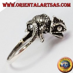 Bague en argent gecko