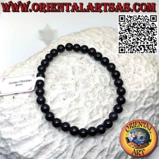 Natural Obsidian 6mm Stretch Bracelet | Protection Stone