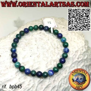 Genuine Natural Azurite 6mm Stretch Bracelet