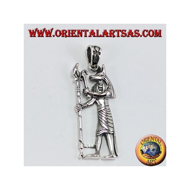 pendentif en argent, Anubis