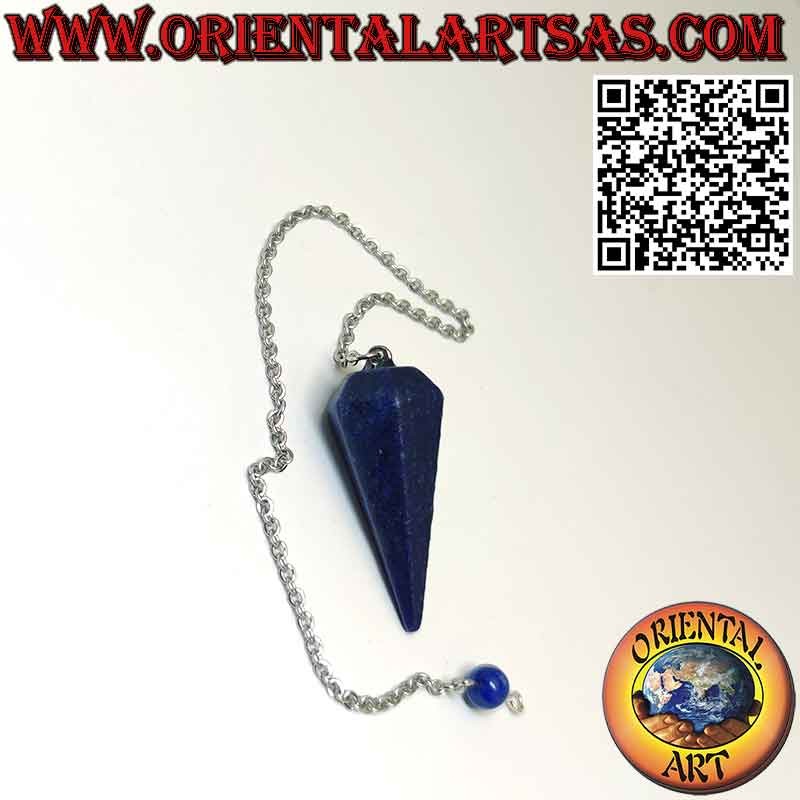 Pendel aus facettiertem natürlichem Lapislazuli