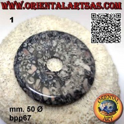 Fossiler Jaspis Disc/Donut...