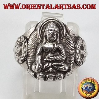 Bague en argent Bouddha