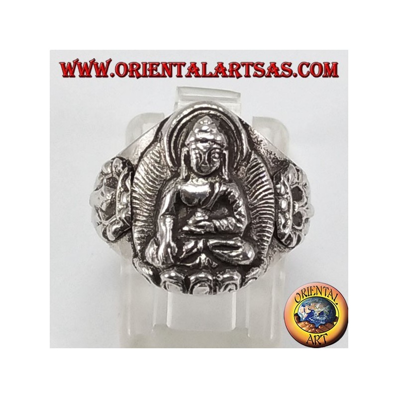 Silberring Buddha