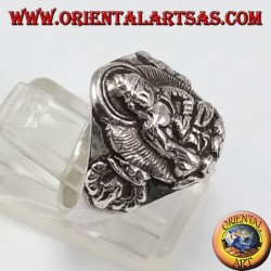 Bague en argent Bouddha