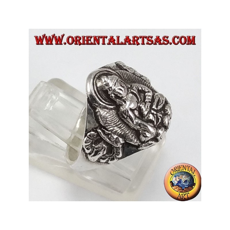 Bague en argent Bouddha
