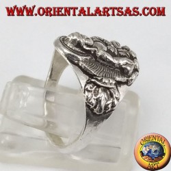 Anillo de plata de Buda