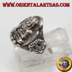 Silberring Buddha
