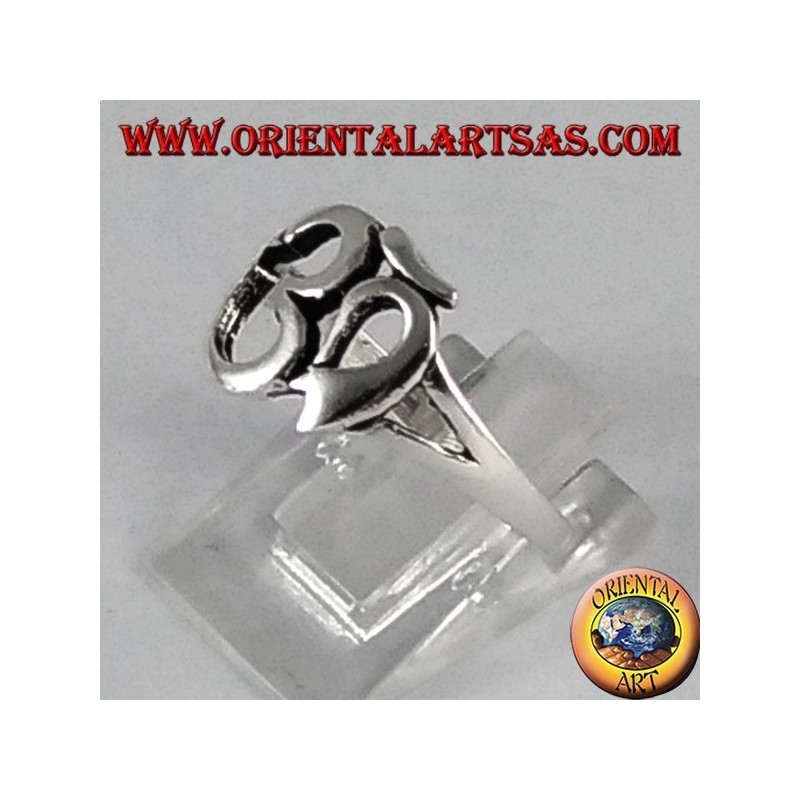 Silberring mit Hindu heiligem Symbol