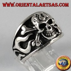 Silber Ring, Piratenschädel 