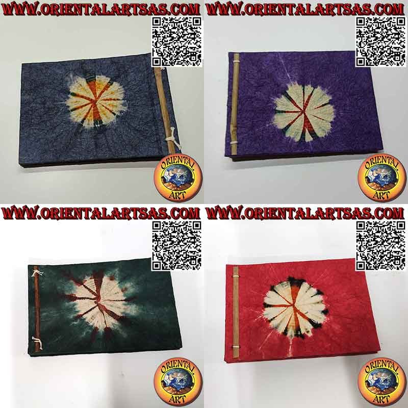 Rice paper photo album with black sheets, radiant sun (14 x19cm)