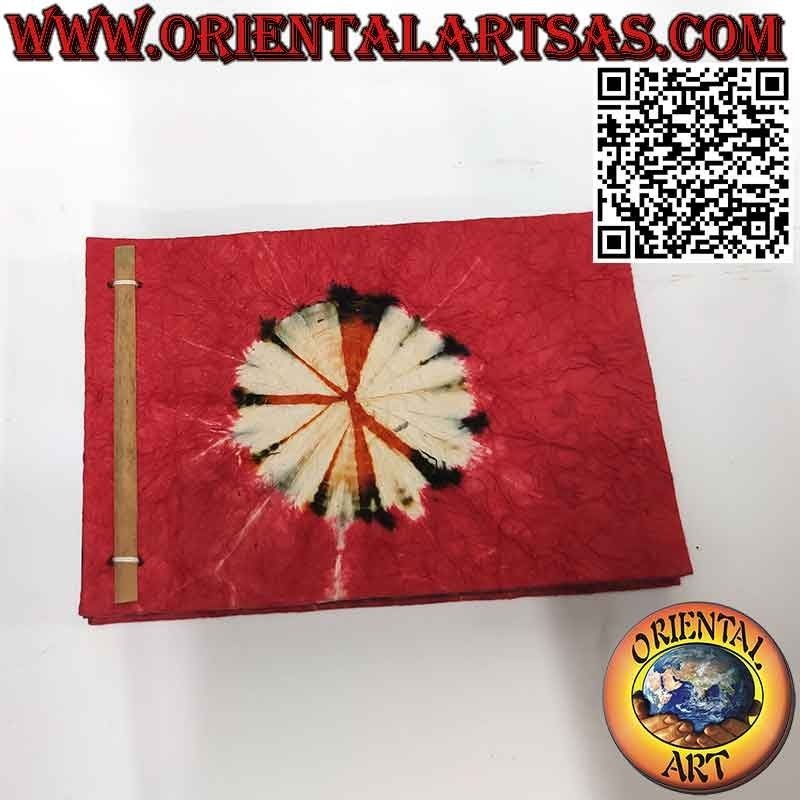 Rice paper photo album with black sheets, radiant sun (14 x19cm)