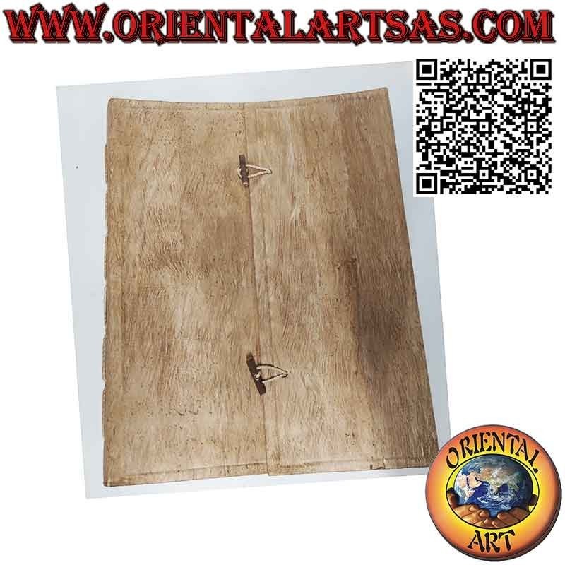 Álbum de fotos en cubierta de corteza de papel de arroz con cierre central, 40 cm (16x2 hojas de 2)