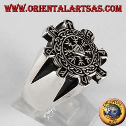 Anillo de plata, celta brújula vegvisir