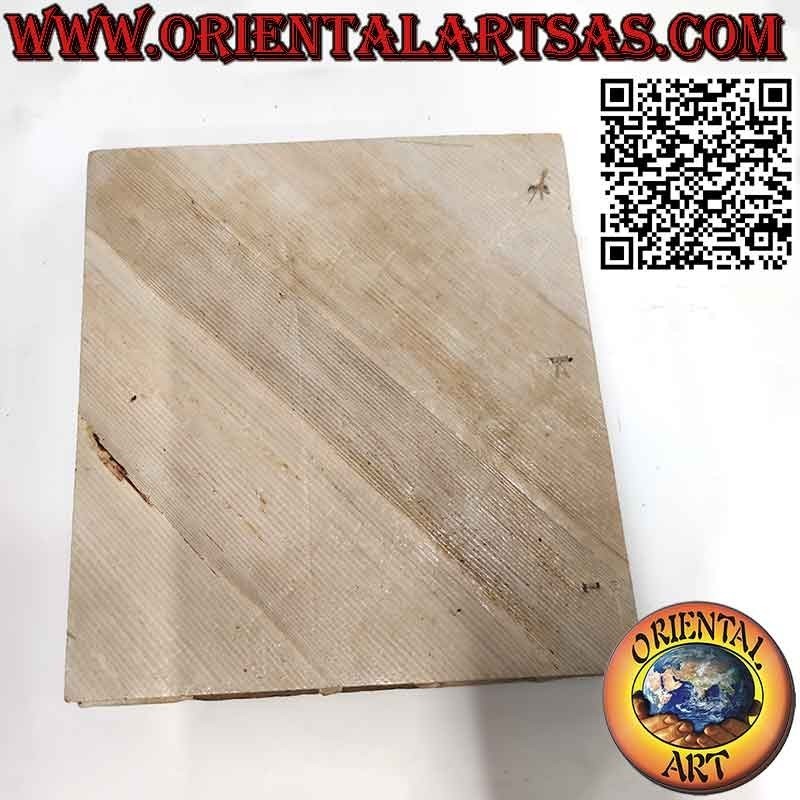 Álbum de fotos en papel natural tapa hoja rombo (35 cm)