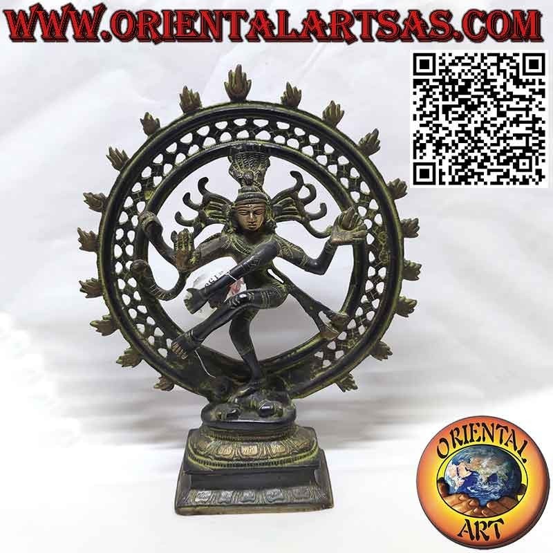 Scultura di Shiva  Nataraja  Shiva Danzante in bronzo  da 27 cm.