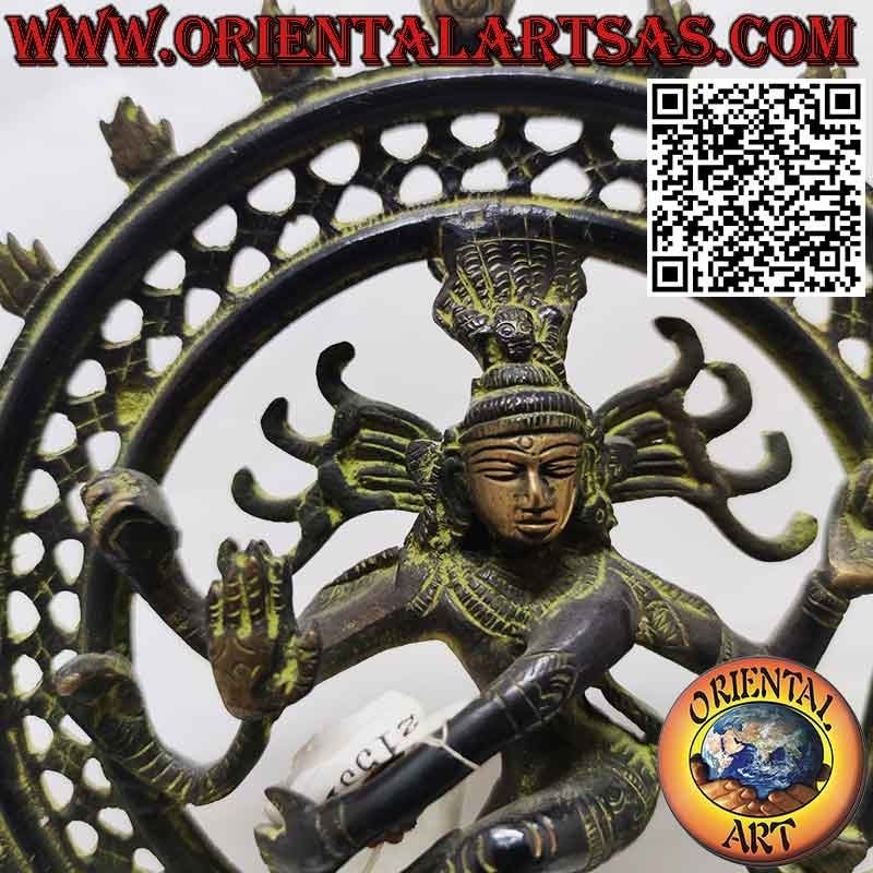 Scultura di Shiva  Nataraja  Shiva Danzante in bronzo  da 27 cm.