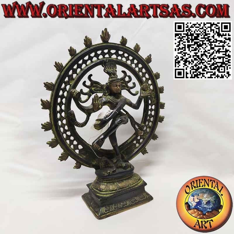 Skulptur von "Nataraja" Shiva kosmischer Tänzer König des Tanzes in Bronze 27 cm