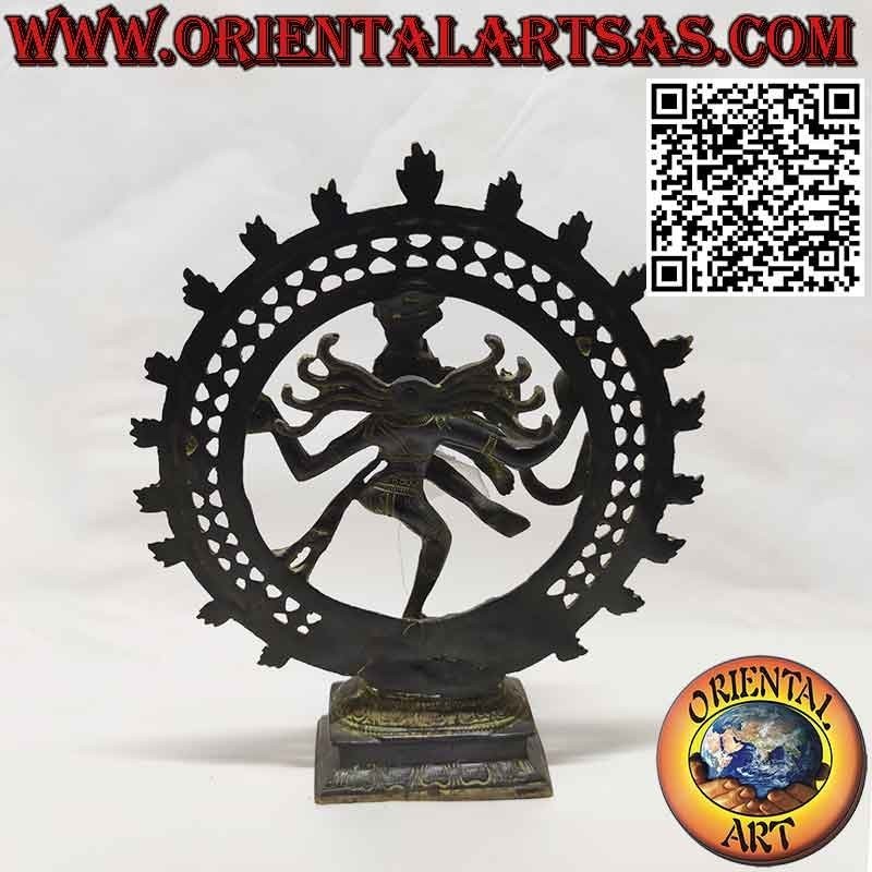 Scultura di Shiva  Nataraja  Shiva Danzante in bronzo  da 27 cm.