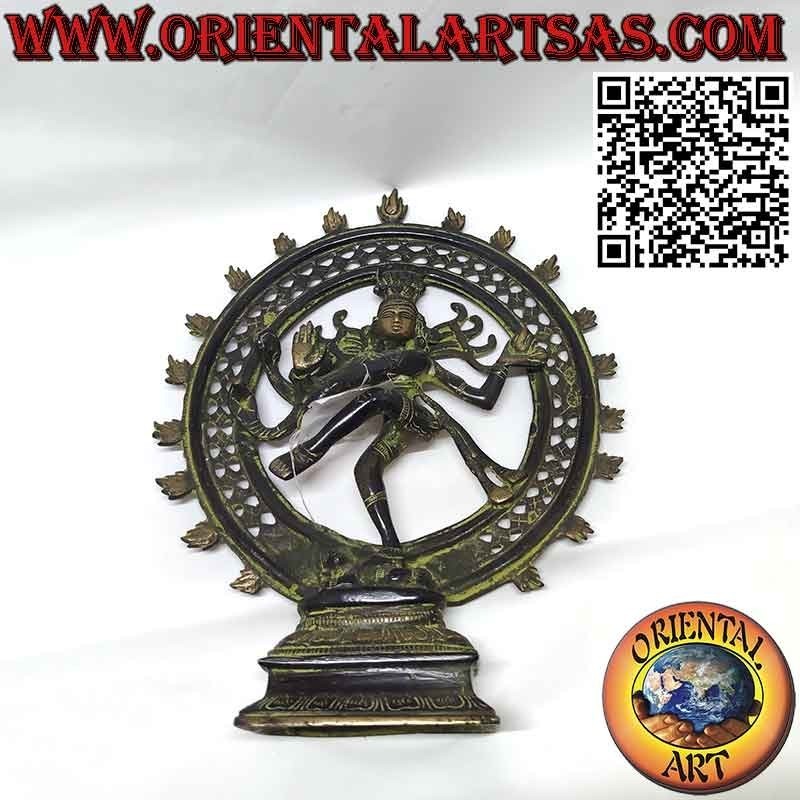Scultura di Shiva  Nataraja  Shiva Danzante in bronzo  da 27 cm.