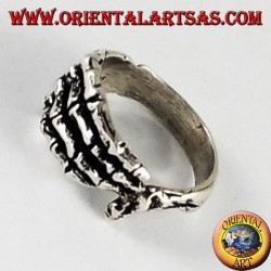 Silber Ring, Skeletthand 