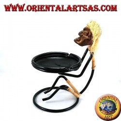 Ashtray on iron tribal hands