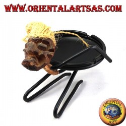 Ashtray on iron tribal back