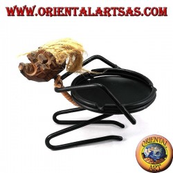 Cenicero en plancha hacia atrás tribal