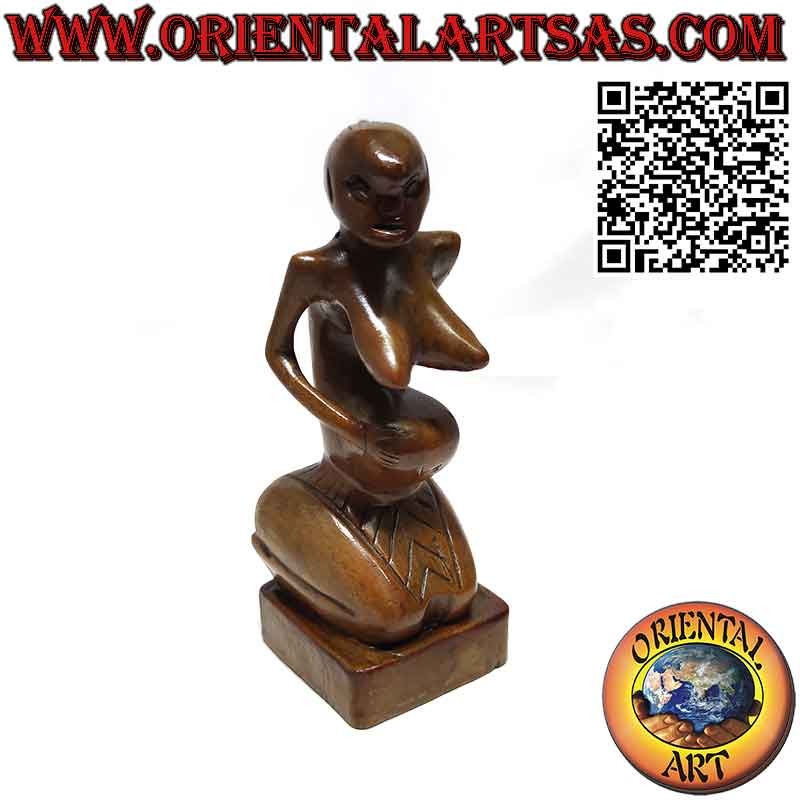 Ahnenskulptur der Göttin des Überflusses aus Holz aus Papua